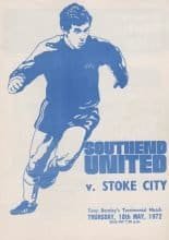 Southend United v Stoke City  18-May-1972