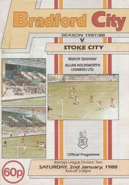 Bradford City v Stoke City 02-Jan-1988