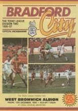 Bradford City v West Bromwich Albion 12-Dec-1986