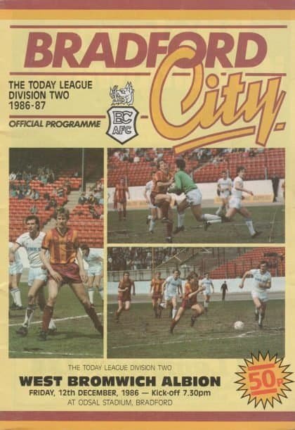 Bradford City v West Bromwich Albion 12-Dec-1986