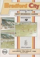 Bradford City v West Bromwich Albion 12-Mar-1988