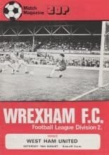 Wrexham v West Ham United 18-Aug-1979