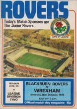 Blackburn Rovers v Wrexham 28-Oct-1978