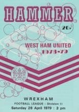 West Ham United v Wrexham 28-Apr-1979