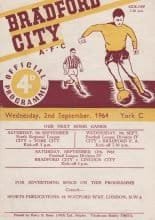 Bradford City v York City 02-Sep-1964