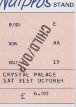 Bradford City v Crystal Palace 31-Oct-1987