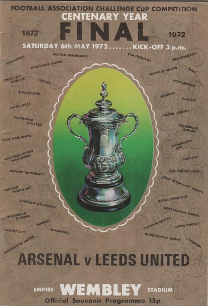 Arsenal v Leeds United  05-May-1972