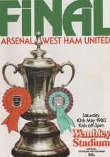 Arsenal v West Ham United  10-May-1980