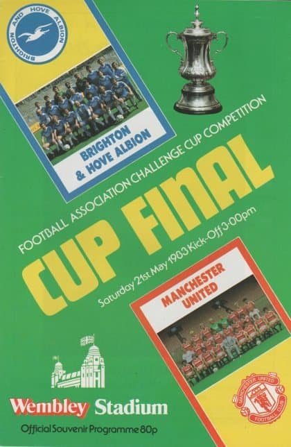 Brighton & Hove Albion v Manchester United  21-May-1983
