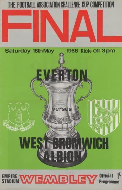 Everton v West Bromwich Albion 18-May-1968