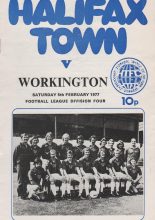 Halifax Town v Workington 05-Feb-1977