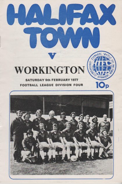 Halifax Town v Workington 05-Feb-1977