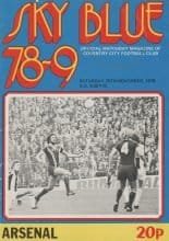 Coventry City v Arsenal 25-Nov-1978