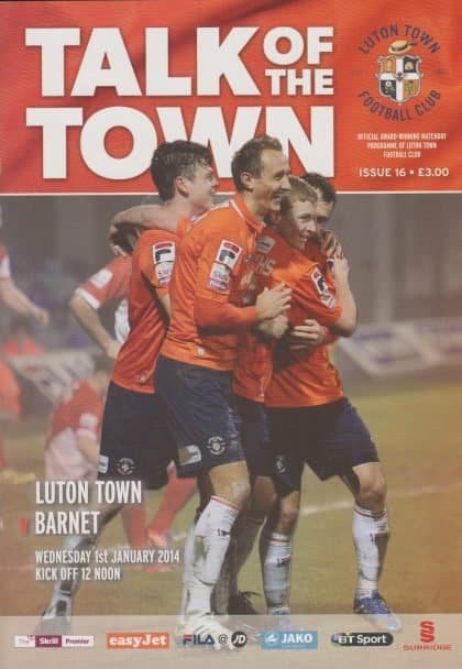 Luton Town v Barnet 01-Jan-2014