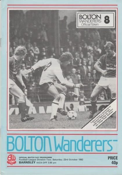 Bolton Wanderers v Barnsley 23-Oct-1982