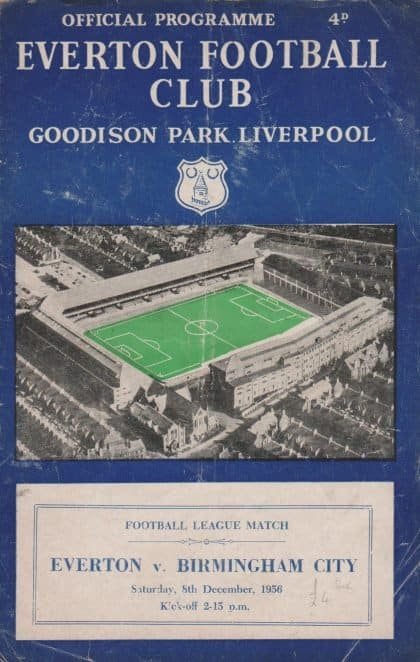 Everton v Birmingham City 08-Dec-1956