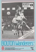 Bolton Wanderers v Blackburn Rovers 01-Jan-1983