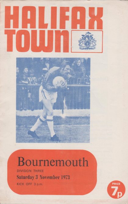 Halifax Town v AFC Bournemouth  28-Apr-1973