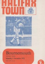 Halifax Town v AFC Bournemouth  03-Nov-1973