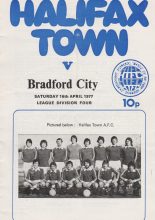 Halifax Town v Bradford City 16-Apr-1977