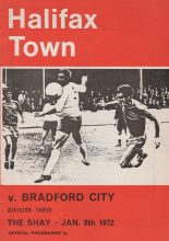 Halifax Town v Bradford City 08-Jan-1972
