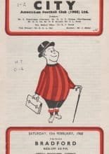 Bradford City v Bradford Park Avenue 10-Feb-1968