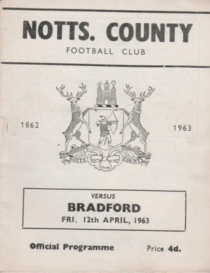 Notts County v Bradford Park Avenue   12-Apr-1963