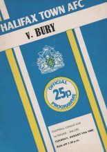 Halifax Town v Bury 12-Aug-1980