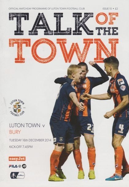Luton Town v Bury  16-Dec-2014