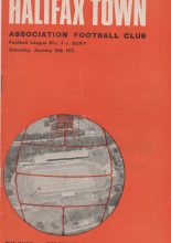 Halifax Town v Bury 16-Jan-1971