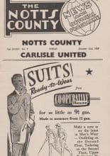 Notts County v Carlisle United 15-Oct-1959