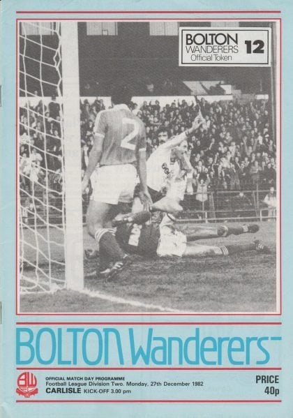 Bolton Wanderers v Carlisle United 27-Dec-1982