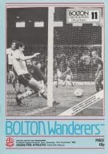 Bolton Wanderers v Charlton Athletic 11-Dec-1982
