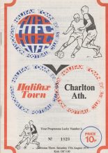 Halifax Town v Charlton Athletic 17-Aug-1974
