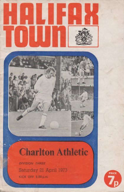 Halifax Town v Charlton Athletic 21-Apr-1973