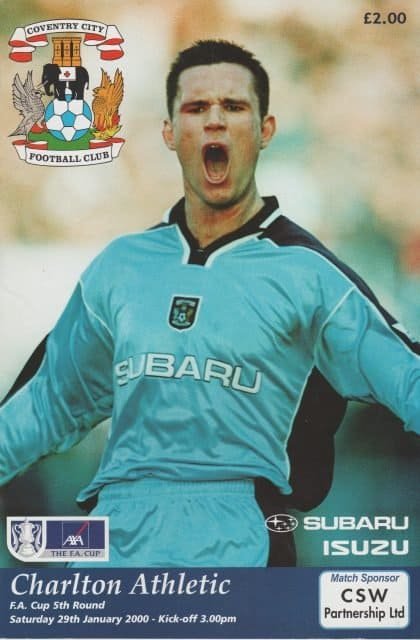 Coventry City v Charlton Athletic 29-Jan-2000