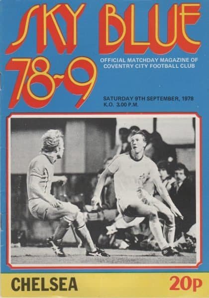 Coventry City v Chelsea 09-Sep-1979