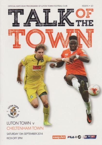 Luton Town v Cheltenham Town 13-Sep-2014