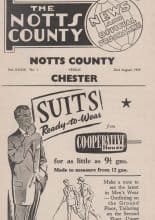 Notts County v Chester 22-Aug-1959