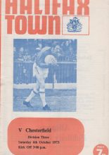 Halifax Town v Chesterfield 06-Oct-1973