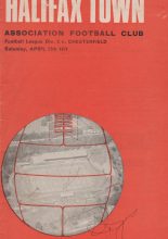 Halifax Town v Chesterfield 17-Apr-1971