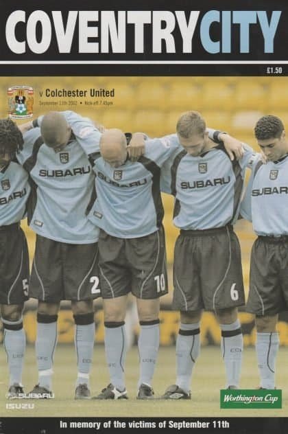 Coventry City v Colchester United 11-Sep-2002