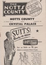 Notts County v Crystal Palace 02-Jan-1960