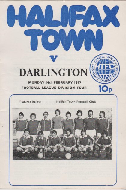 Halifax Town v Darlington  14-Feb-1977