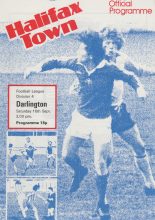 Halifax Town v Darlington 16-Sep-1978