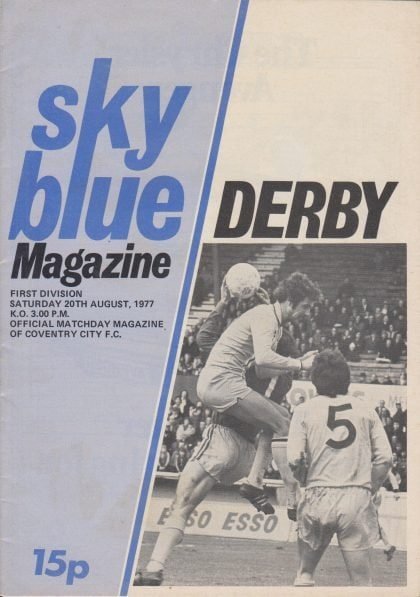 Coventry City v Derby County 20-Aug-1977