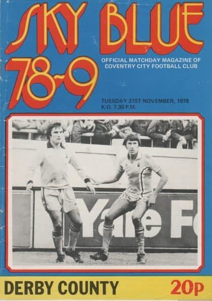 Coventry City v Derby County 21-Nov-1978