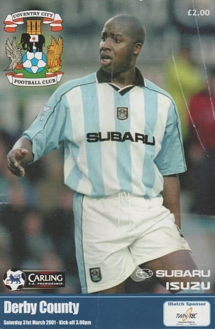 Coventry City v Derby County 31-Mar-2001