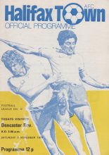 Halifax Town v Doncaster Rovers 05-Nov-1977