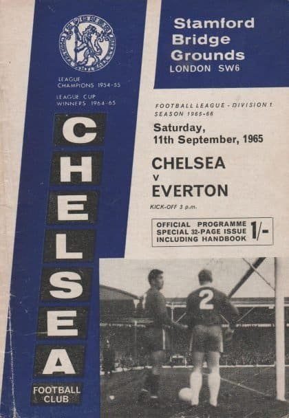 Chelsea v Everton 11-Sep-1965